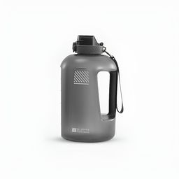Domyos By Decathlon Grey Single Plastic Solid Water Bottle-49
