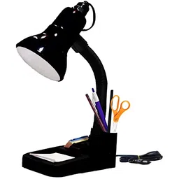 SPARK WORLD Blue Metal Contemporary Bell Shaped Table Lamp-44