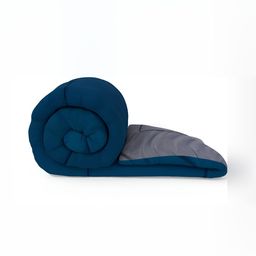 RF RELAXFEEL Grey & Blue Heavy Winter 233 GSM Double Bed Quilt-image-84