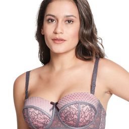 Susie Women Grey Bra-image-4