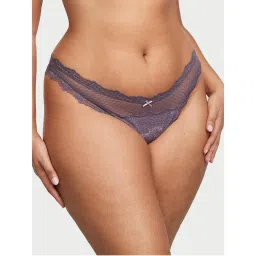 victoria's secret intimates Victoria's Secret Purple Dream Angels Lace & Mesh Brazilian Panty-picture-15