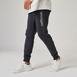Men's Gym pant Regular fit with Print-Carbon grey-image-5