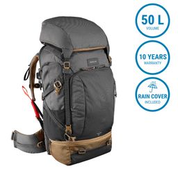 Travel Backpack 50 Liters TRAVEL 500 Grey-image-36