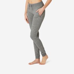 Women's Trackpants Fleece Lined For Gym Slim Fit 510- Grey-image-29