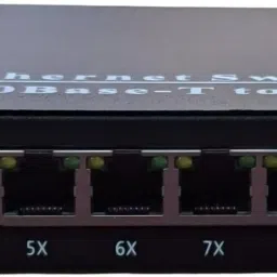 HANUTECH 8 Port Gigabit PoE Switch, 2 1000Mbps SC Fiber Optic Ports 8 Ports 1000 Mbps Network Switch-10