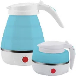 WGZ-011 P-13 Folding Portable Electric Silicon Kettle, Dual Voltage, Food Grade Silicon Foldable Mini Collapsible Kettle for Fast Boiling Water, Tea Heater, For Camping, Travel and Office Use 600ml Electric Kettle-image-12