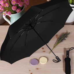 en,Women,Kids,Girls,Boys - 3 Fold with Auto Open and Close Umbrella (Black)_474 Umbrella-image-96