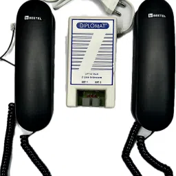 2-Line Intercom EPABX for Home & Office with 2 Beetel B-25 Handy Phones Corded & Cordless Landline Phone with Answering Machine-image-55