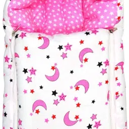 Unisex Baby Sleeping Bag, Bed & Carry Nest Combo – 3-in-1 Cotton Comfort Sleeping Bag-image-25