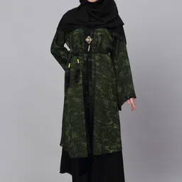KLOTTHE Embellished Burqa With Scarves-picture-39