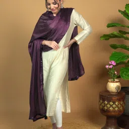 Crepe Chiffon Solid Red Women Dupatta-image-23