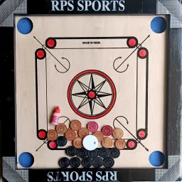 Carrom Board 20x20 inches |24 pcs Wood Coins| Powder & Striker 20 cm Carrom Board-picture-25