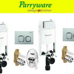 Half Frame Concealed Cistern, with divater body upper cleart set of 2 pic 065 Dual Flush Tank-picture-0