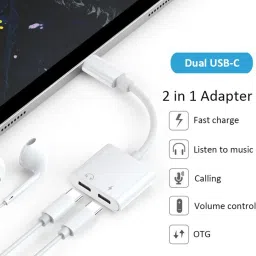 IMMUTABLE Multicolor 17 in 1 Type C to audio jack and charging K12 Phone Converter image 5