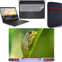 SDM nature wallpaper 4 in 1 combo pack with laptop skin sticker decal, laptop sleeve pouch, key guard, Screen protector all are laptop 15.6 inch Combo Set vinyl Laptop Decal 15.6 Combo Set 107 Combo Set-image-29
