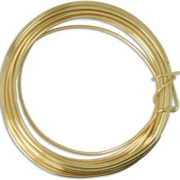 13 Gauge - 2 Meters Brass Wire - (2.337 mm Diameter) - Golden Wire for Jewellery - DIY Jewellery & Artistic-image-62