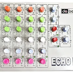 6-Channel mixer SM6 Professional Analog Sound Mixer & Audio Interface, dj mixer 50 W AV Control Amplifier-3