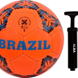 COMBO BRAZIL MACHINE STITCHED FOOTBALL WITH AIR PUMP Football Kit-image-19