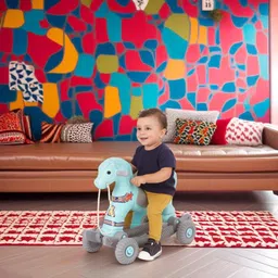 toyprofessor Baby Horse Rider and Rocker Boy Girl Unisex Playtime Fun for Kids 1-3 Years-picture-8