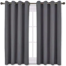 152.4 cm (5 ft) Silk Semi Transparent Window Curtain (Pack Of 2)-6