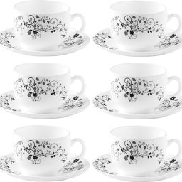Pack of 12 Opalware MYSTRIO BLACK 160ml iris-image-86