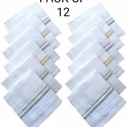 ADUKIA Cotton Handkerchief ["White"] Handkerchief-image-82
