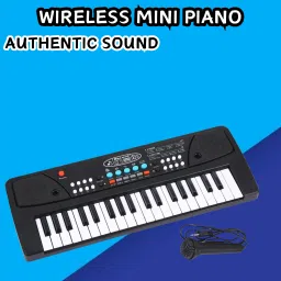 (Piano Keyboard) Toy with 37 Key, Recording and Mic, Adapter for DC Power Q183 (Piano Keyboard) Toy with 37 Key, Recording and Mic, Adapter for DC Power Q183 Analog Portable Keyboard-picture-4
