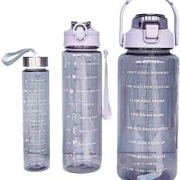 Water Bottle | Motivational Time Capacity Marker 300Ml/800Ml/2000Ml 3 Pcs/set 2000 ml Water Bottles-image-45