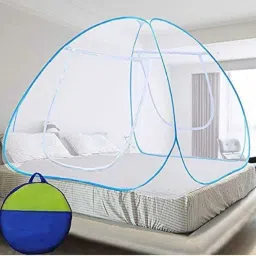 roxan HDPE - High Density Poly Ethylene Kids Washable Polyester Adults Foldable Mosquito Net /Machhardani - Single Bed Mosquito Net image 5