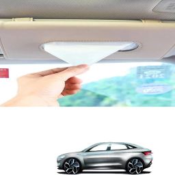 Beige Car Tissue Holder Napkin for Sun Visor and Backseat – Universal Fit V4 Vehicle Tissue Dispenser-image-91