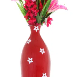 Metallic Glossy Finish Flower Vase - Unbreakable Iron Vase-image-72