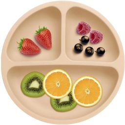 PEE_4P_CRM- Silicone Baby Feeding 4-Suction Plate-24
