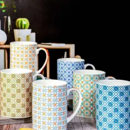 sonaki Bone China Tea/Coffee Large Mug Set of 6pcs-picture-17