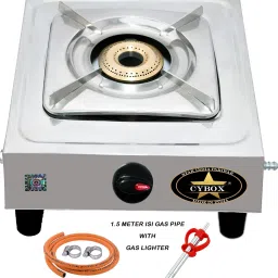 Heavy Steel Single Gas Stove With ISI Gas Pipe And Lighter Stainless Steel Manual Gas Stove-image-78