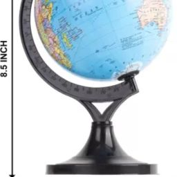 ncp 5 INCH GLOBE FOR KIDS WITH INDIAN CONSTITUTION , INDIA & WORLD (POLITICAL & PHYSICAL MAP) : PACK OF 5 MAPS : EACH SIZE 28" X 40" INCH ( 70 X 100 CMS ) : PAPER PRINT DESK & TABLE TOP POLITICAL World Globe image 2