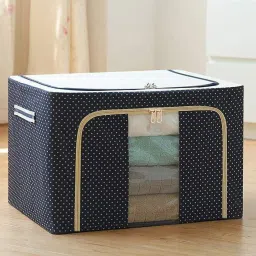 Women Blue Cosmetic Bag-image-4