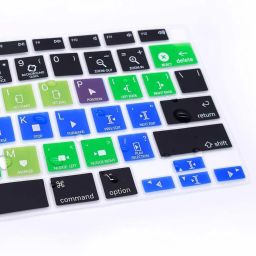 Saco Hotkey Shortcuts Keyboard Cover Silicone Protective Skin Keyboard Protector with Touch ID A2337 M1 Chip US Layout (NOT FIT for 2018-2019 Version) - Final Cut Pro X laptop Keyboard Skin image 5