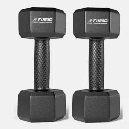 Black PVC Dumbbell Set, 1 Pair Dumbbells, Hex Dumbbells, Home Gym 3KGSX2PCS Fixed Weight Dumbbell-23