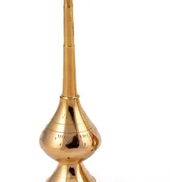 Brass Gulab Pash Holy Water Rose Perfume Sprinklers Gangajal Bottle 10inch Decorative Showpiece - 24 cm-picture-3