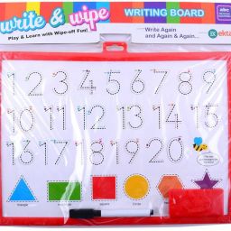 2 in 1 Write & Wipe Writing Board (Alphabets, Numbers) Learning Slate For kids-12