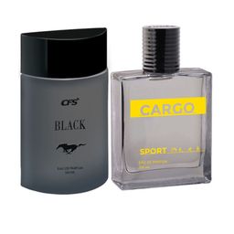 CFS Black & Cargo Sport Set Of 2 Long Lasting Eau De Parfum - 100ml Each-55