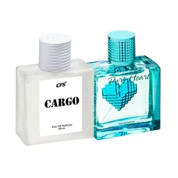 CFS Cargo White & Pure Heart Blue Set Of 2 Long Lasting Eau De Parfum - 100ml Each-4