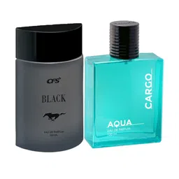 CFS Black & Cargo Aqua Set Of 2 Long Lasting Eau De Parfum - 100ml Each-27