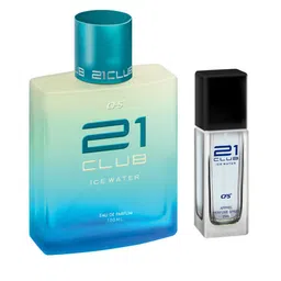 CFS 21Club Ice Water & Ice Water Blue Set Of 2 Eau De Parfum & Spray- 100ml + 25ml image 2