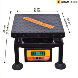 GRAMTECH Weight 100kg x 10g Weighing Scale Machine Double Display for Shop Weighing Scale image 2