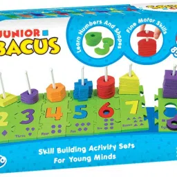 imagimake Junior Abacus Skill Building Activity Set (2 Years +) To Help Learn Shapes, Numbers, Counting, Speech And Language, 8 mm & 10 mm Foam (Multicolor) image 2