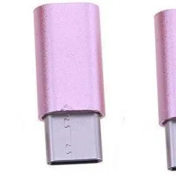 Tech-X Pink Micro USB, USB Type C Adapter Pack of 2 Phone Converter-32