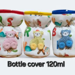 Baby Feeding Bottle Cover 120Ml/4Oz 100%Cotton- Pack Of 3-image-36