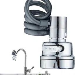 360°ROTATABLE SWIVEL MOVABLE FAUCET WITH 3 MODES Faucet Nozzle-image-7