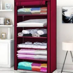 Long Shoe Rack PVC Collapsible Wardrobe-21